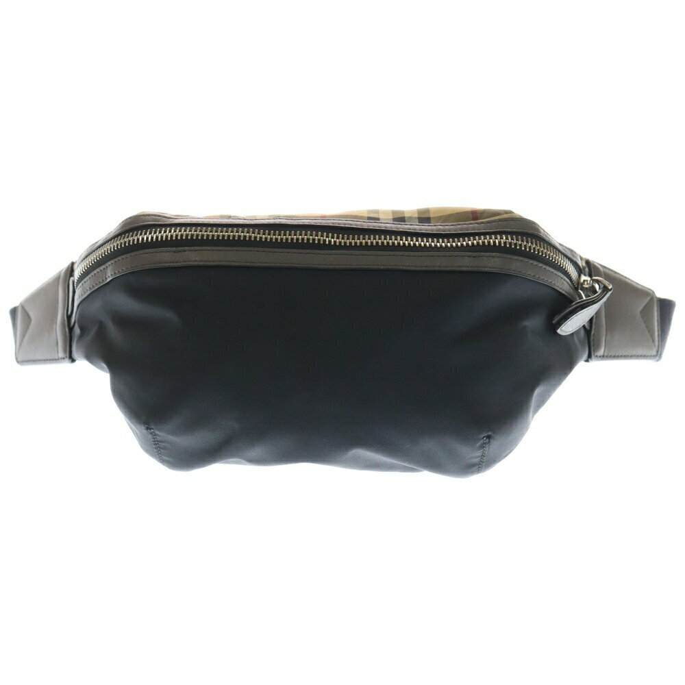 BURBERRY Check Logo Body Bum Crossbody Belt Bag Waist Beige Black